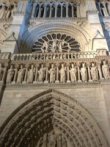 the façade of Notre Dame cathedral