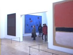 inside the Centre Pompidou, Rothko & Miró