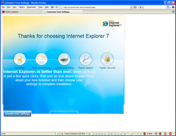 ie on firefox