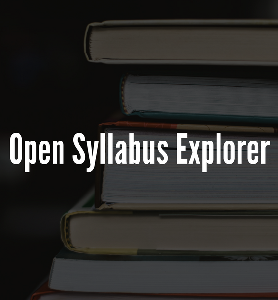 Open Syllabus Explorer