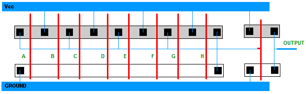 eight input AND gate implementation 1