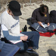 reading on the beach