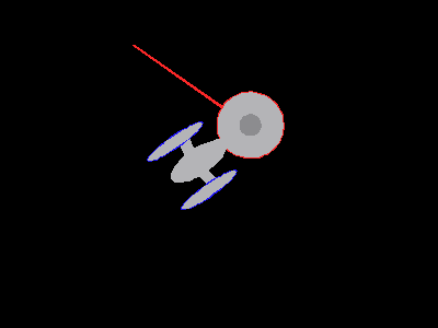 Maxwell's TNG Enterprise, firing phasers