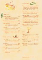Tequila Sunrise Menu